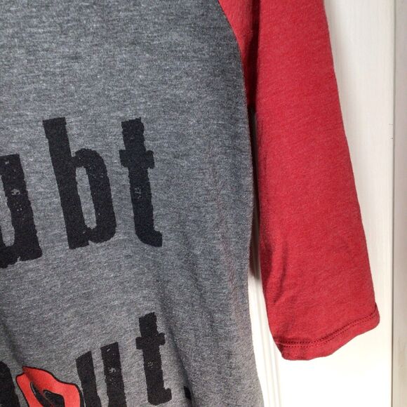 Arkansas Razorbacks Don’t Doubt The Snout Womens Small Quarter Sleeve Shirt - Picture 6 of 16